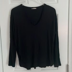 Madewell V-Neck Long Sleeve Top